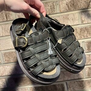 Utility Kids Brown Fisherman Sandals